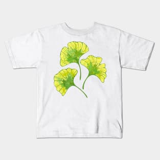 Colorful Leaves of Ginko Biloba Kids T-Shirt